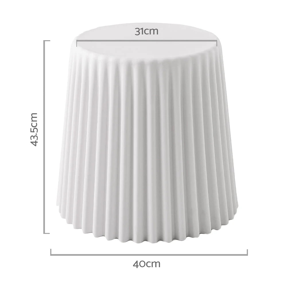 Set of 2 Cupcake Stool Plastic Stacking Stools Chair