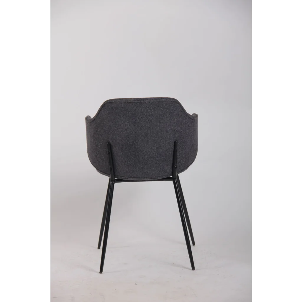 Set of 2 Dining Chairs in Graphite - Furniture > Bar Stools