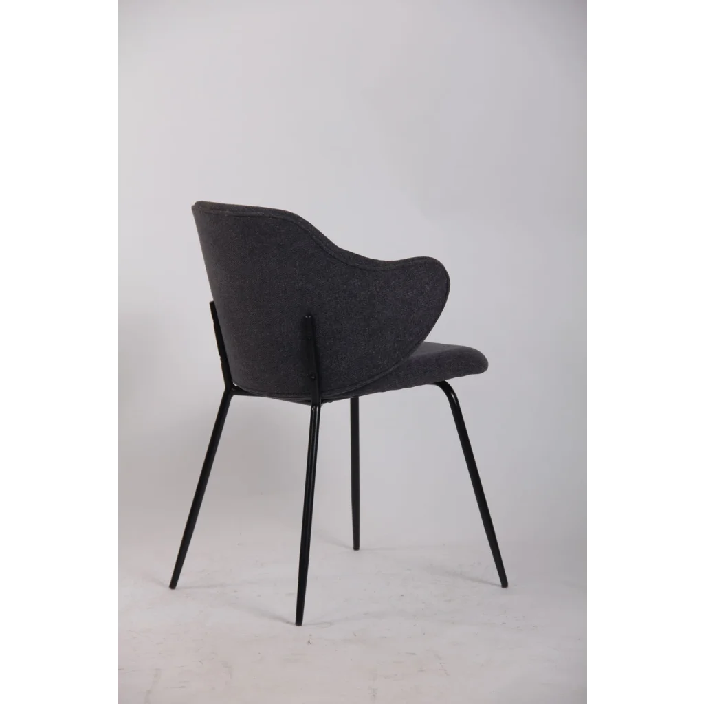Set of 2 Dining Chairs in Graphite - Furniture > Bar Stools