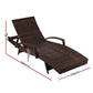 Set of 2 Outdoor Sun Lounge Day Bed