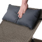 Set of 2 Outdoor Sun Lounge Day Bed Wicker Lounger Rattan