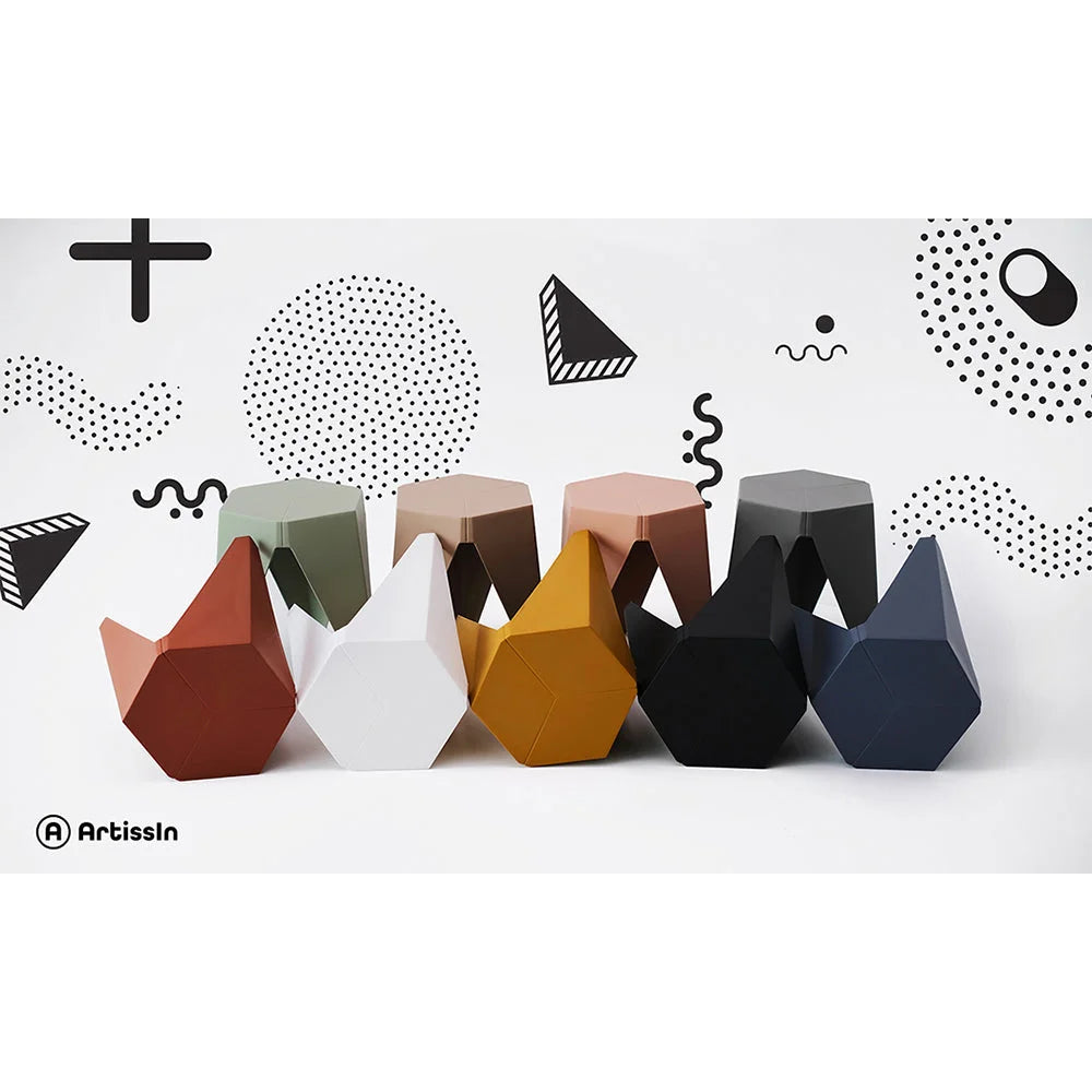 White plastic jigsaw puzzle board with shape details and included parts