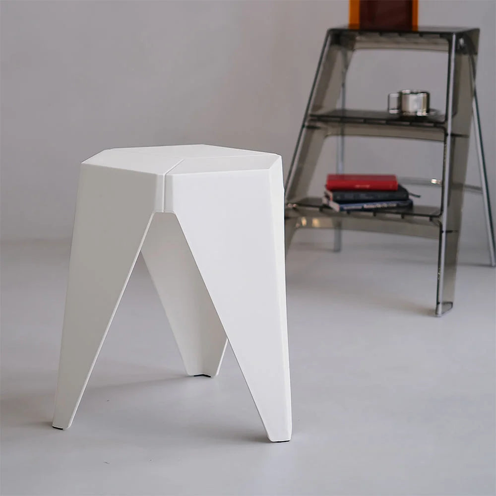 White plastic jigsaw puzzle board with useful parts and product scale