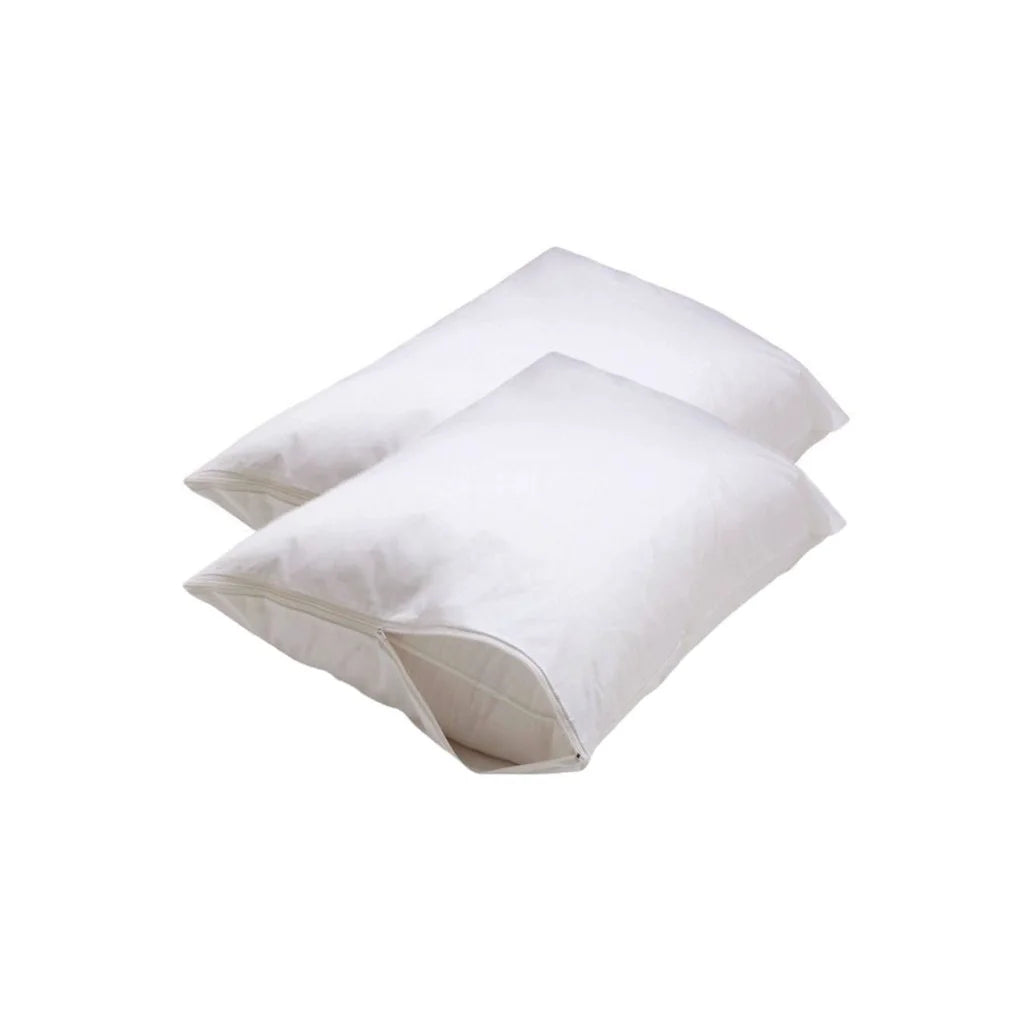 Set of 2 Stain Resistant Pillow Protectors Standard - Home