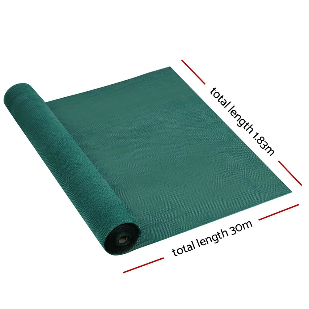Shade Cloth 30% 1.83×30m Green Mesh Outdoor - Shading