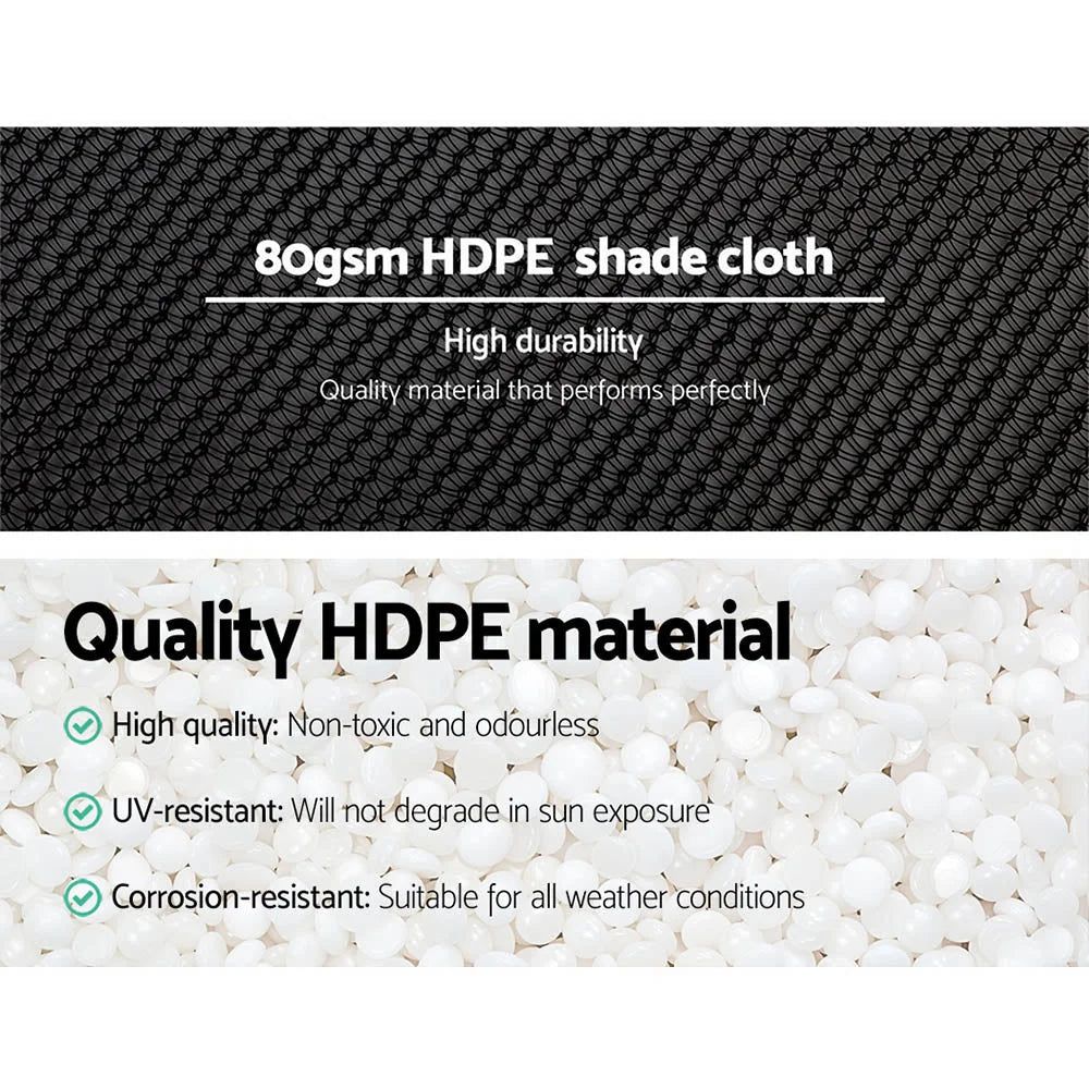 Shade Cloth 30% 3.66×30m Black Mesh Outdoor - Instahut