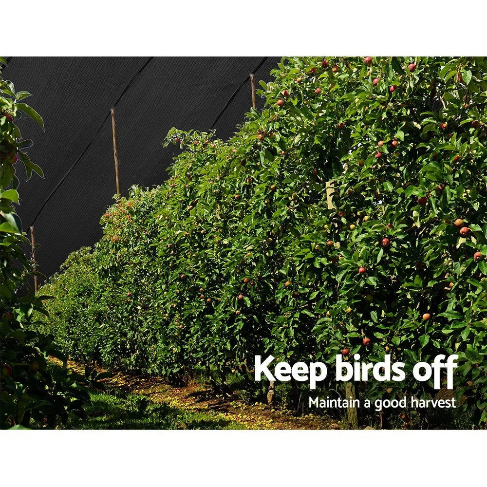 Shade Cloth 30% 3.66×30m Black Mesh Outdoor - Instahut