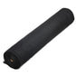 Black mesh 30m shade sail with fabric texture and stitched trim