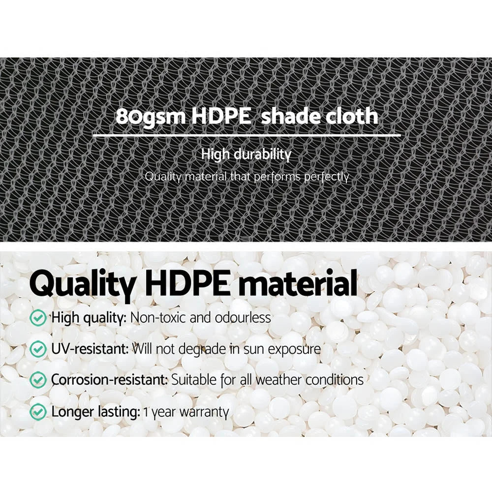 Shade Cloth 30% 3.66x10M Heavy Duty White Shadecloth Wide