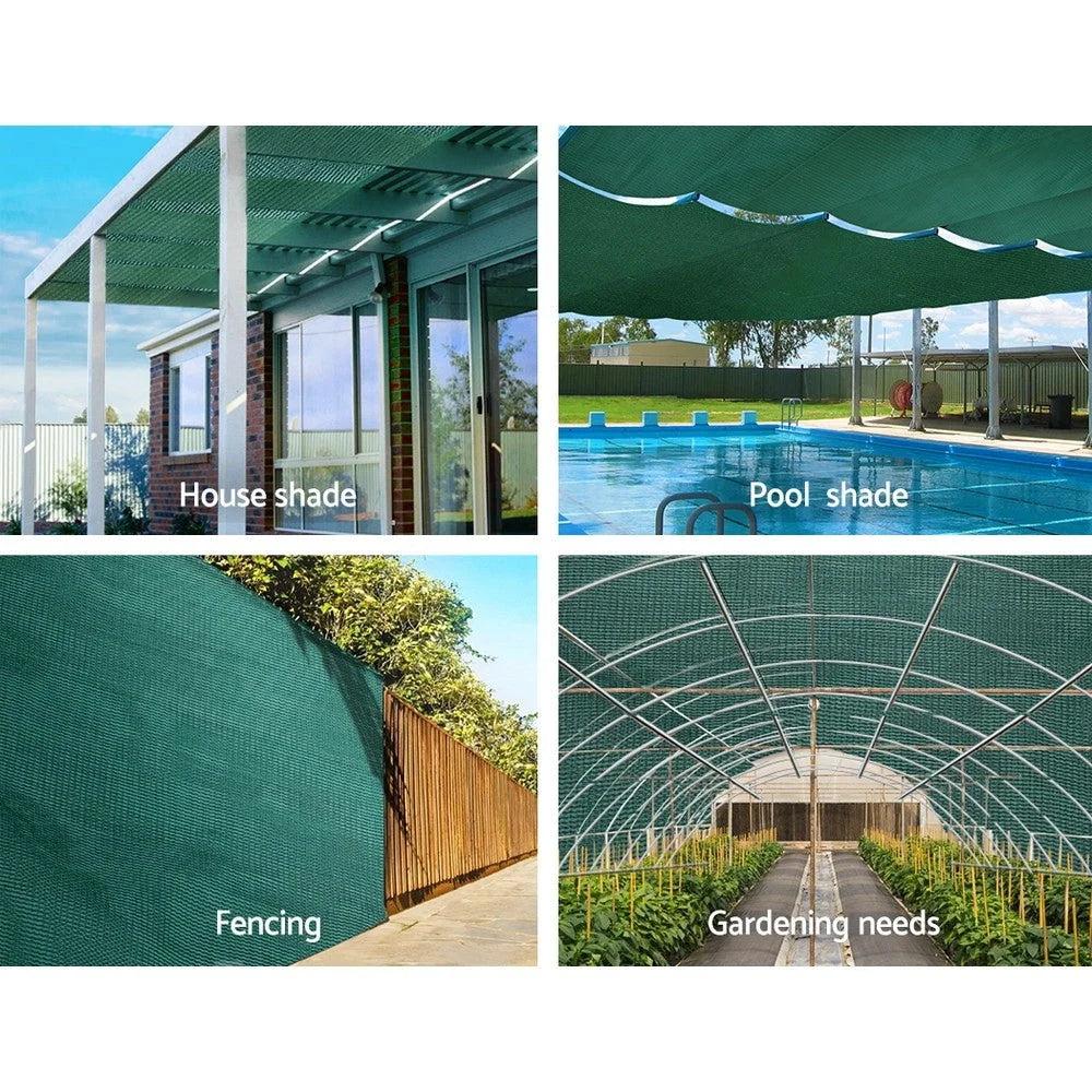 Shade Cloth 50% 3.66×30m Green Mesh Outdoor - Shading