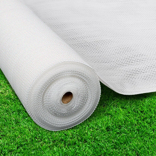Shade Cloth 50% 3.66×30m White Mesh Outdoor - Instahut