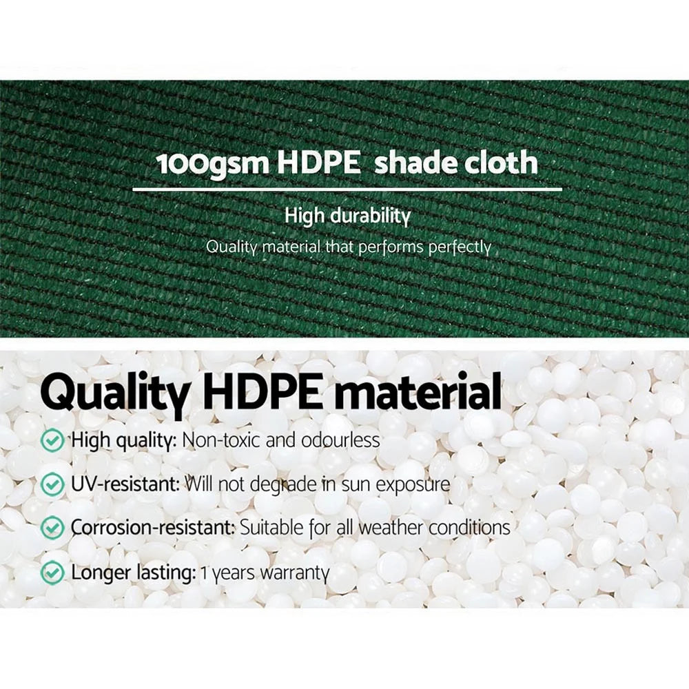 Shade Cloth 50% Heavy Duty 1.83x20M Green Shade Sail