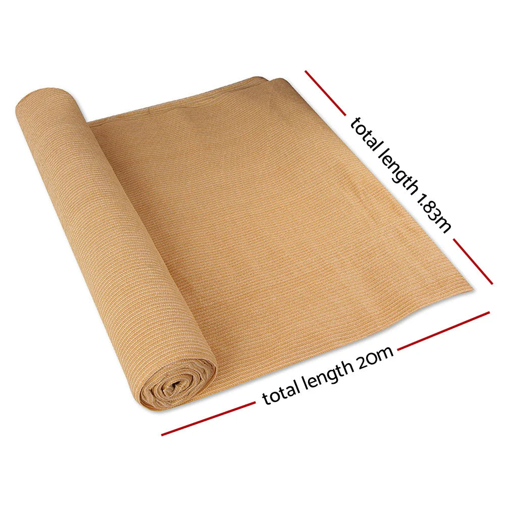 Shade Cloth 70 Heavy Duty 1 83x20M Beige Sail