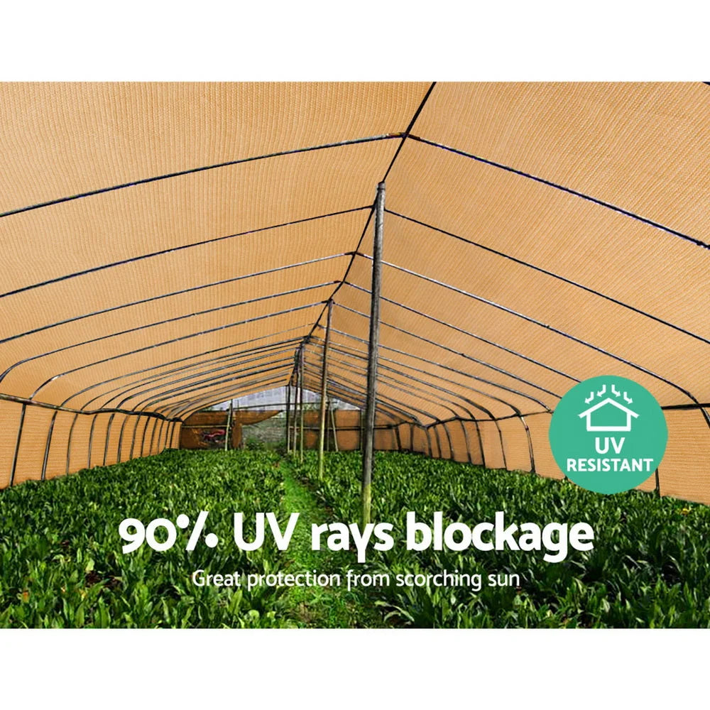 Shade Cloth Sun Sail Roll 90% UV Outdoor Mesh - 3.66x20m