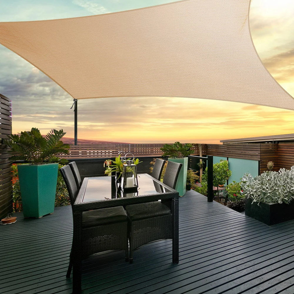 Shade Sail Canopy Square 6 8m 280gsm instahut 851