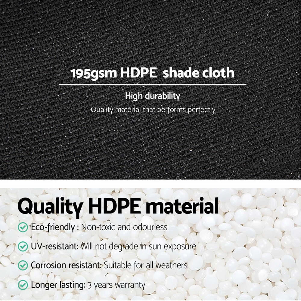 Shade Sail Cloth 1.83x10m Black - Shading
