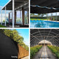 Black 3 66x10m shade sail cloth with shading roll