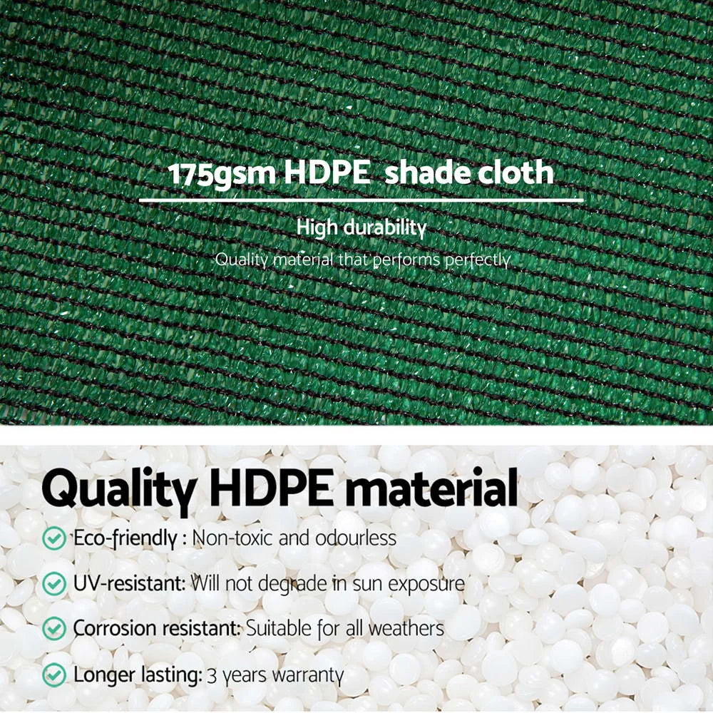 Shade Sail Cloth 3 66x30m Green 30m roll