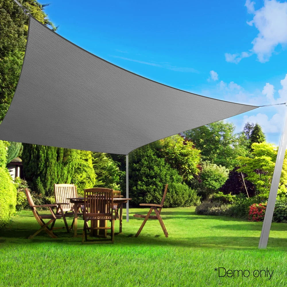 Shade Sail Cloth Canopy Shadecloth Awning Outdoor Rectangle