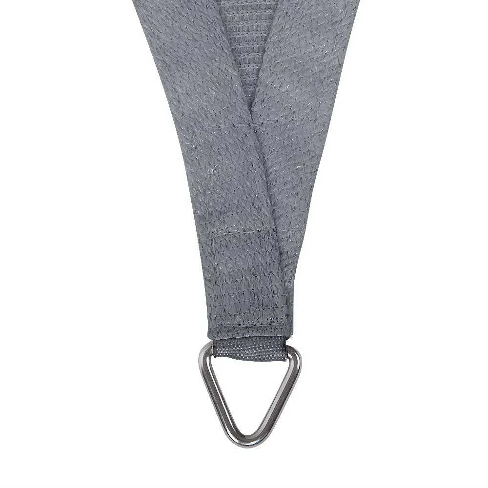3x5m shade sail with fabric panel and reinforced edging