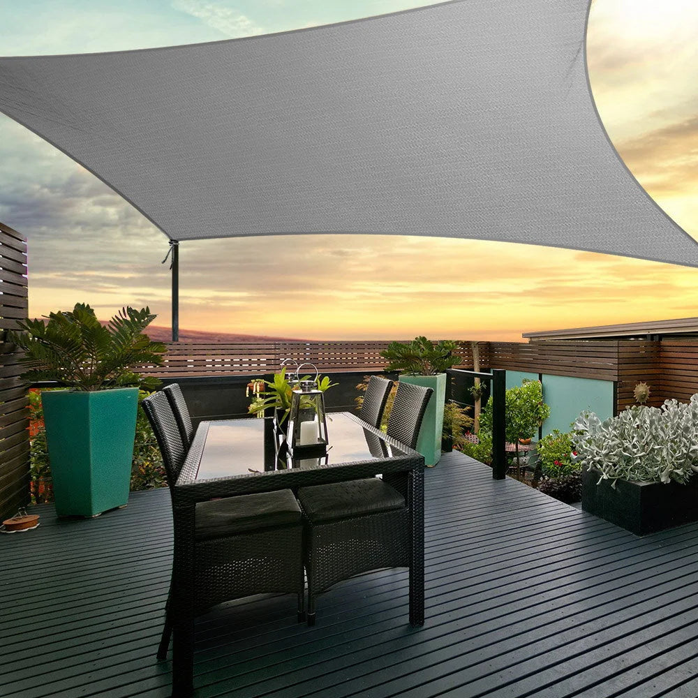 Shade Sail Cloth Canopy Shadecloth Awning Outdoor Rectangle