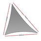 1m shade sail with material weave and tidy border