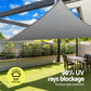 1m shade sail with fabric texture and stitched trim