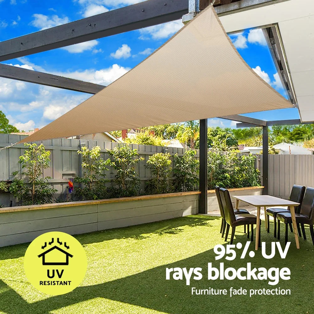 Shade Sail Cloth Triangle Sun Canopy 3.6x3.6x3.6M - Home &