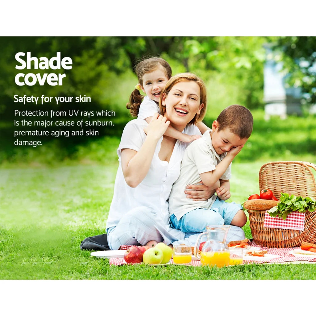 Black 4x6m shade sail with textile finish and neat seams