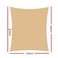 3x4m shade sail with fabric texture and stitched trim
