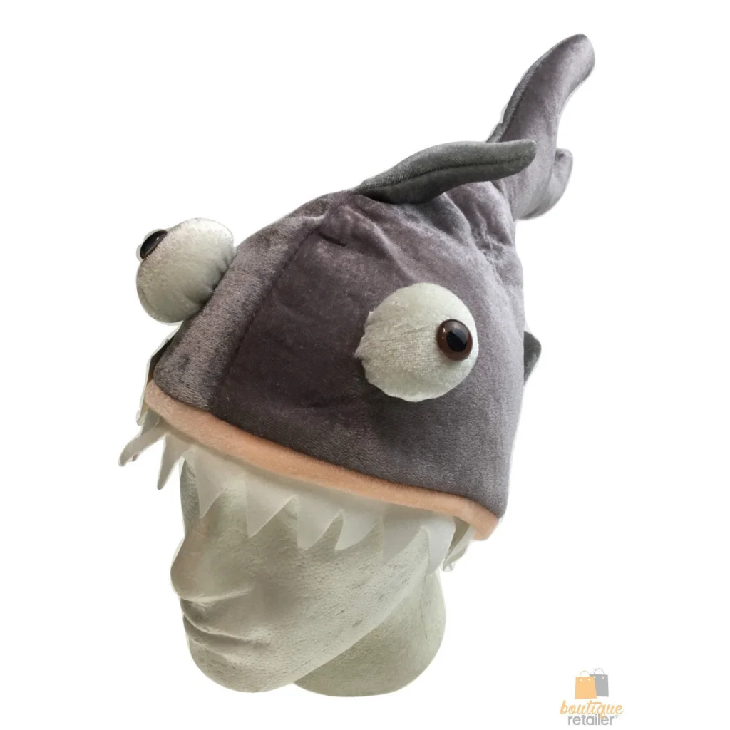 Shark hat costume with tabletop context and item shape