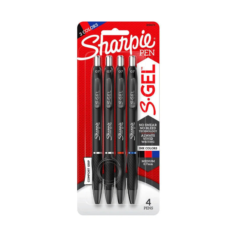 SHARPIE Gel 0.7mm Assorted (Pack of 4 Box of 6)