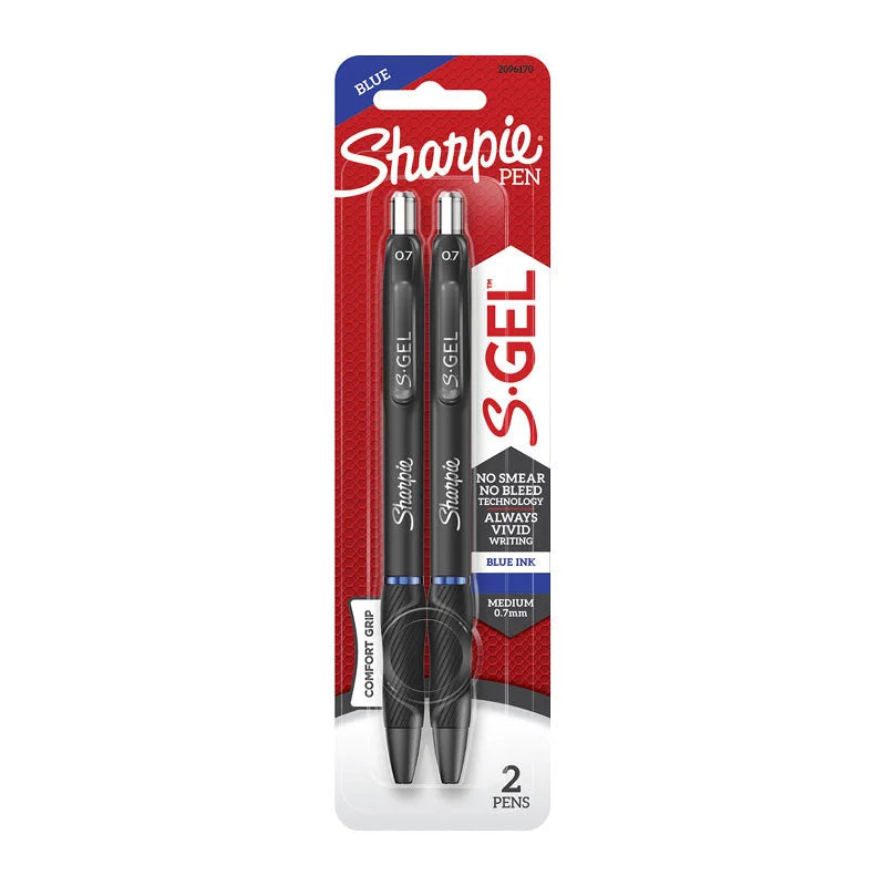 SHARPIE Retractable 0.7 Pen Blue (Pack of 2 Box of 6)
