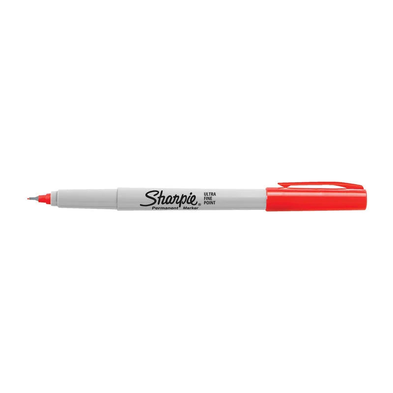SHARPIE Ultra Fine Point Permanent Marker Red (Box of 12)