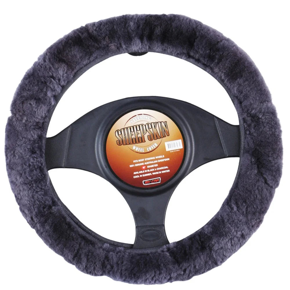 Sheepskin Steering Wheel Cover