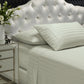 Sheet Set 1200TC Damask Stripe Cotton Blend - Queen Silver - Royal Comfort