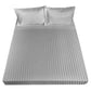 Sheet Set 1200TC Damask Stripe Cotton Blend - Queen Silver - Royal Comfort