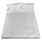 Sheet Set 1200TC Damask Stripe Cotton Blend - Queen White - Royal Comfort