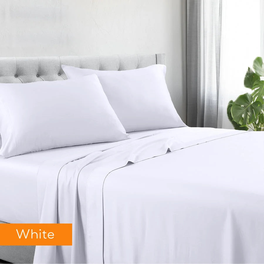 Sheet Set 1200tc Hotel Quality Cotton Rich King Single