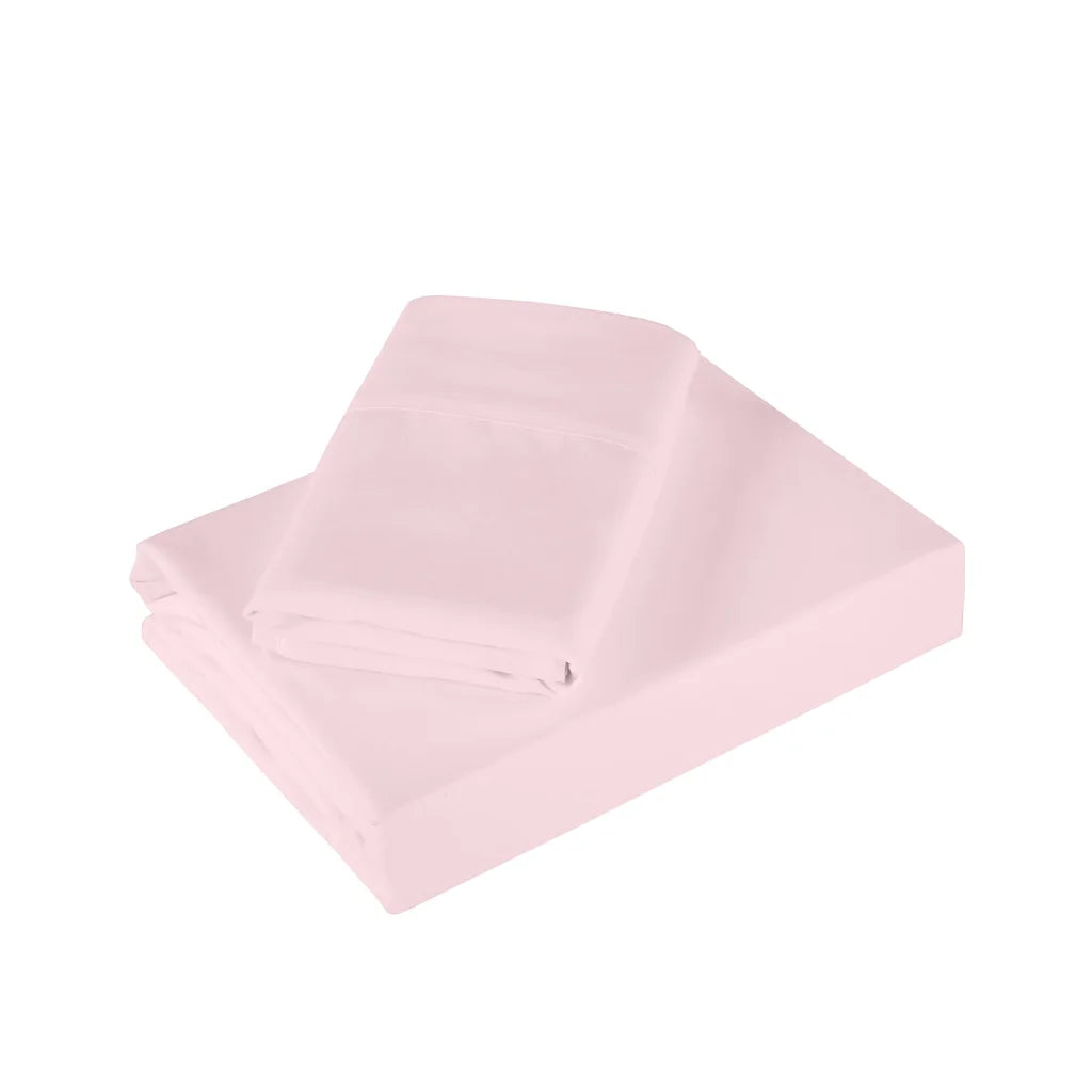 Sheet Set 1200TC Ultrasoft 4PC - Double Soft Pink - Royal Comfort