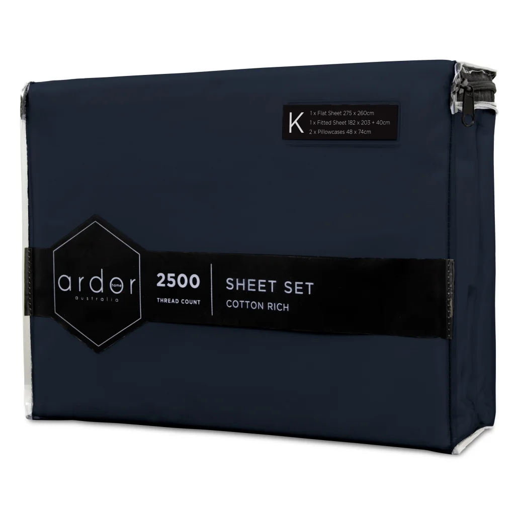 Sheet Set 2500TC Cotton Rich - KING - Home & Garden