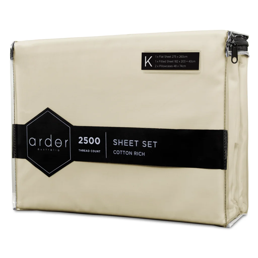 Sheet Set 2500TC Cotton Rich KING sets 631