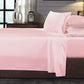 Sheet Set 250TC 100% Organic Cotton 4 Piece - Double Blush - Royal Comfort