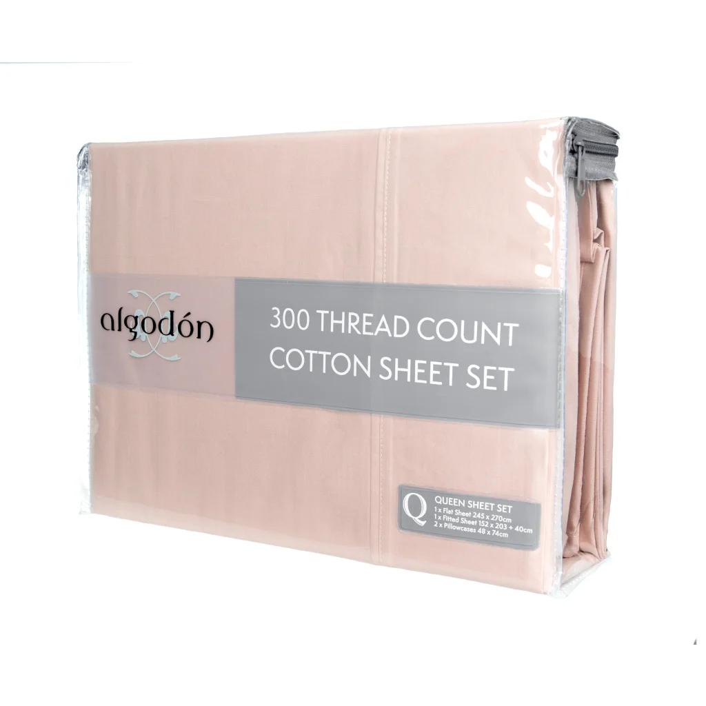 Sheet Set 300TC Cotton - KING - Home & Garden