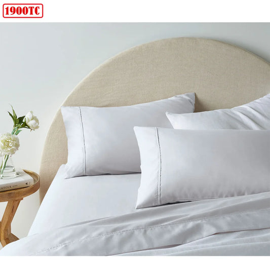 Sheet Set Accessorize 1900TC Cotton Rich White - King