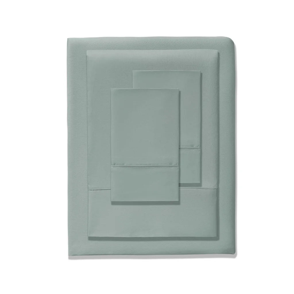 Sheet Set Double 400TC Sage Bamboo Cotton 40cm Wall