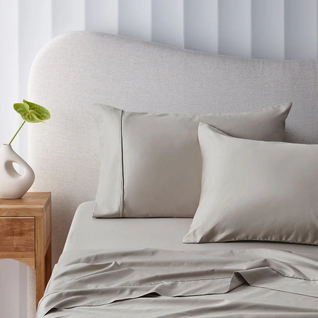 Sheet Set King Single 400TC Stone Bamboo Cotton 40cm Wall