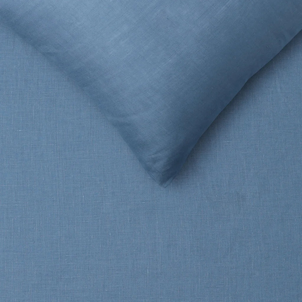 Sheet Set King Vintage Design Homewares 100% Brilliant Blue