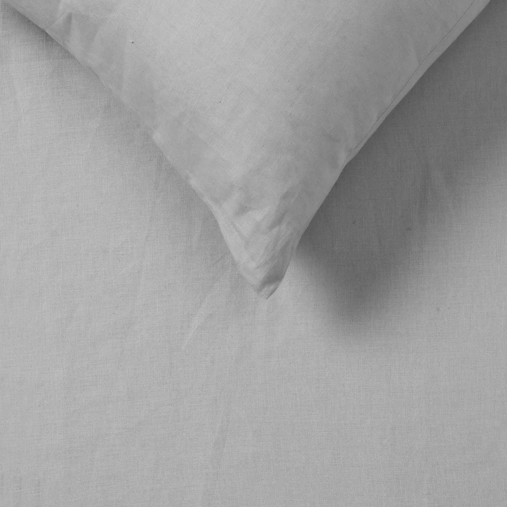Sheet Set Queen Vintage Design Homewares Silver 100% Hemp