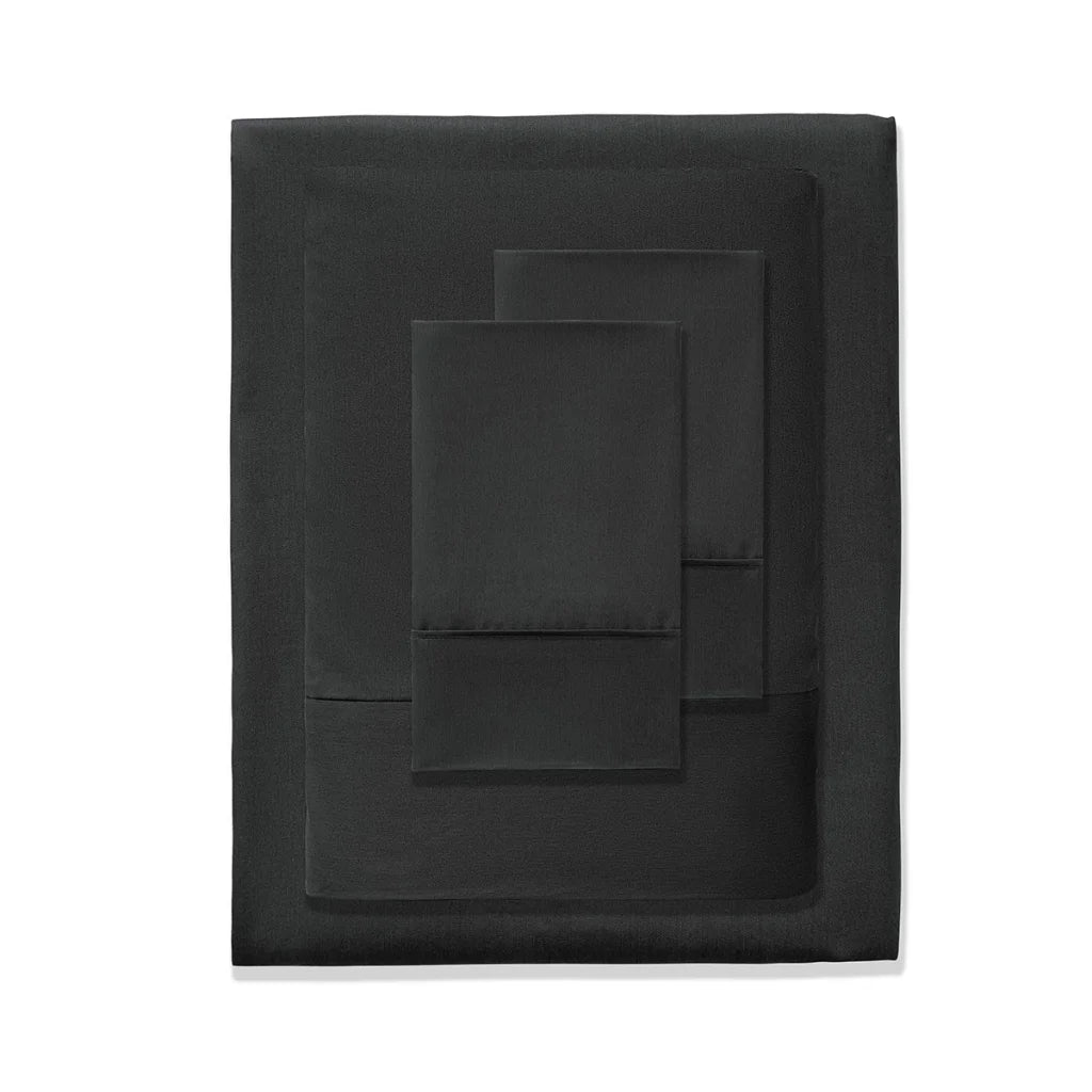Sheet Set Single 400TC Charcoal Bamboo Cotton 40cm Wall